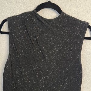 Classiques Entier size 12 black & white midi sheath dress. High neck sleeveless